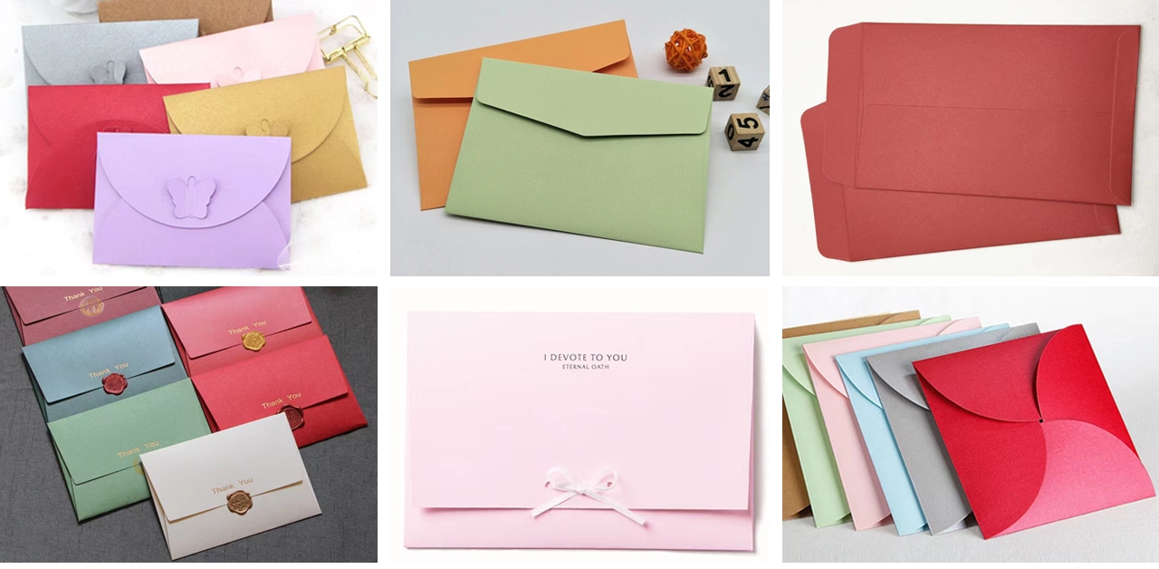 Gold Edge Card Stock Envelopes