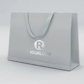 Custom Luxury Paper Bags With Ribbon Handle