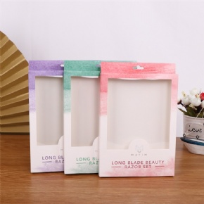 Customized Color Printing Cardboard Paper Boxes With Transparent Window