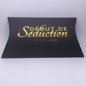 Custom Logo Pillow Shape Paper Boxes For Packaging